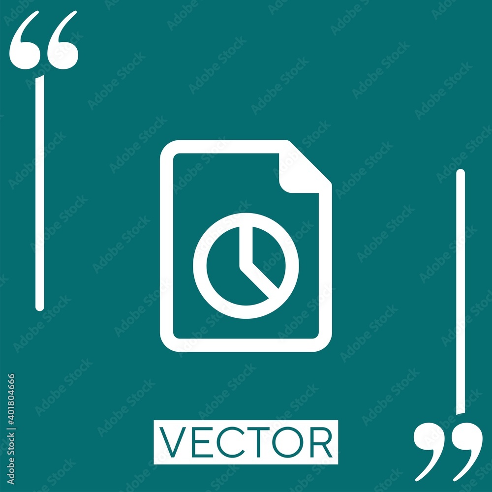 Poster files vector icon linear icon. editable stroke line