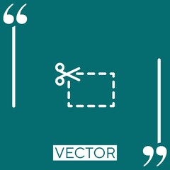 voucher vector icon Linear icon. Editable stroke line