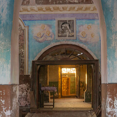 Inside an abandoned Orthodox church