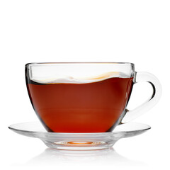 glass cup of tea