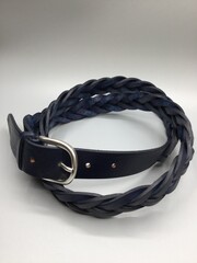 Cintura in pelle intrecciata