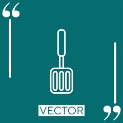 Fototapeta premium cooking shovel vector icon Linear icon. Editable stroke line