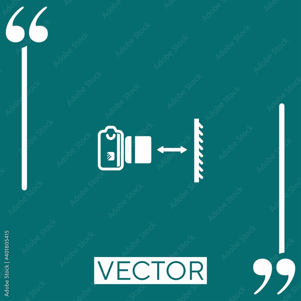 Aufkleber camera vector icon linear icon. editable stroke line
