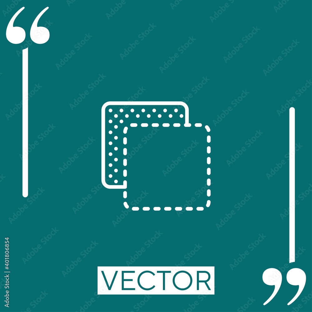 Poster background vector icon linear icon. editable stroke line