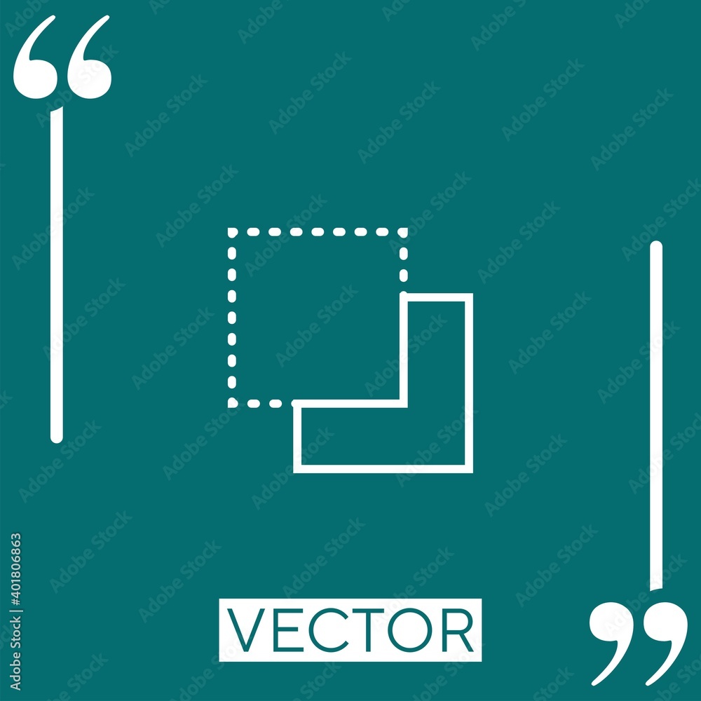 Poster background vector icon linear icon. editable stroke line