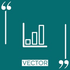 bar chart vector icon