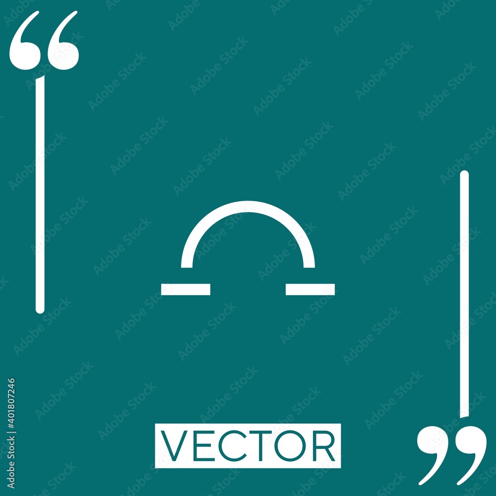 Poster circuit vector icon linear icon. editable stroke line