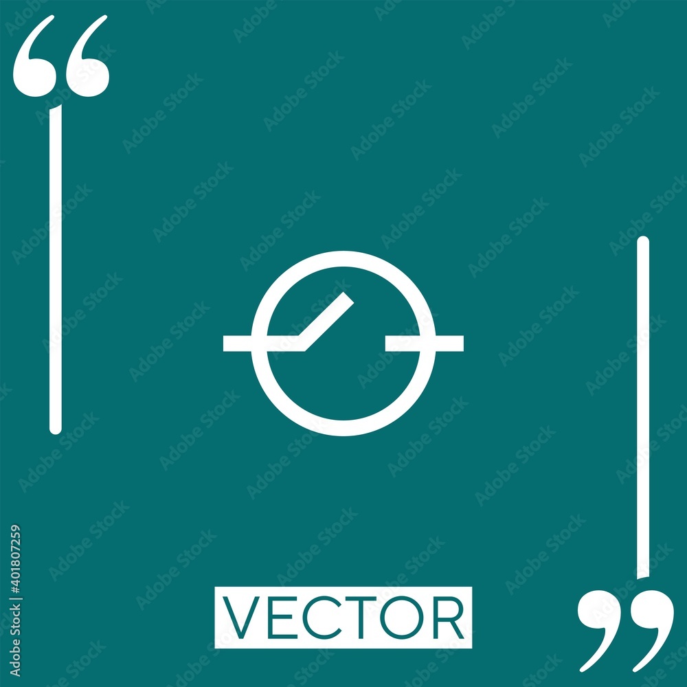 Poster circuit vector icon linear icon. editable stroke line