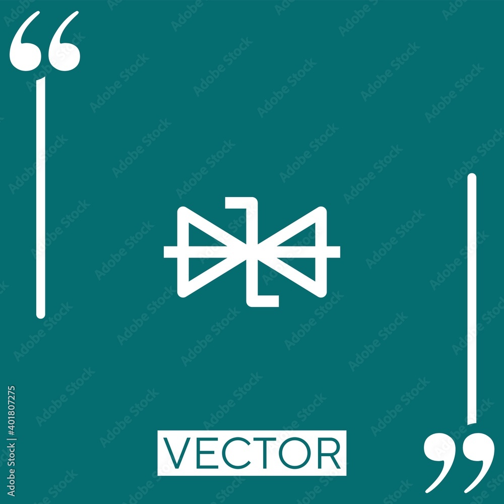 Poster circuit vector icon linear icon. editable stroke line