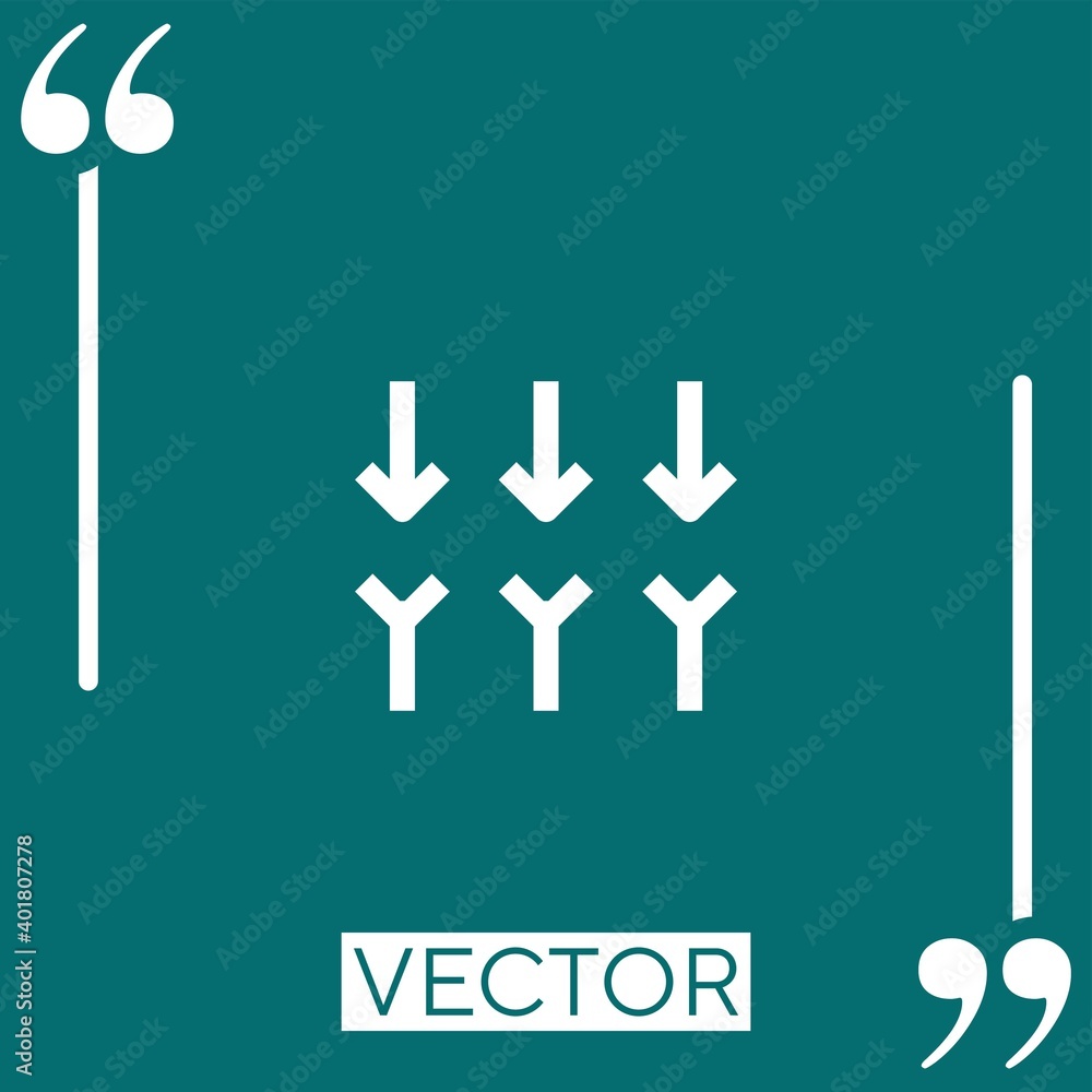 Poster circuit vector icon linear icon. editable stroke line