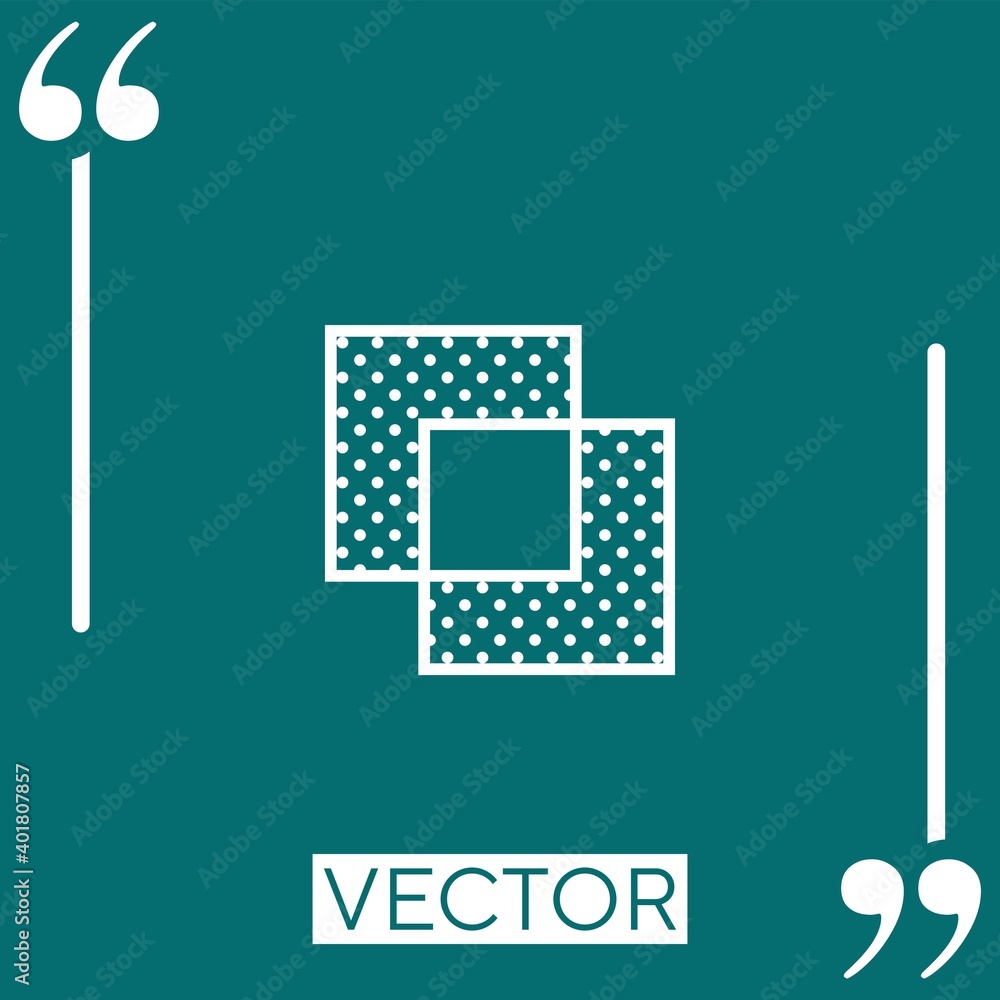 Poster exclude vector icon linear icon. editable stroke line