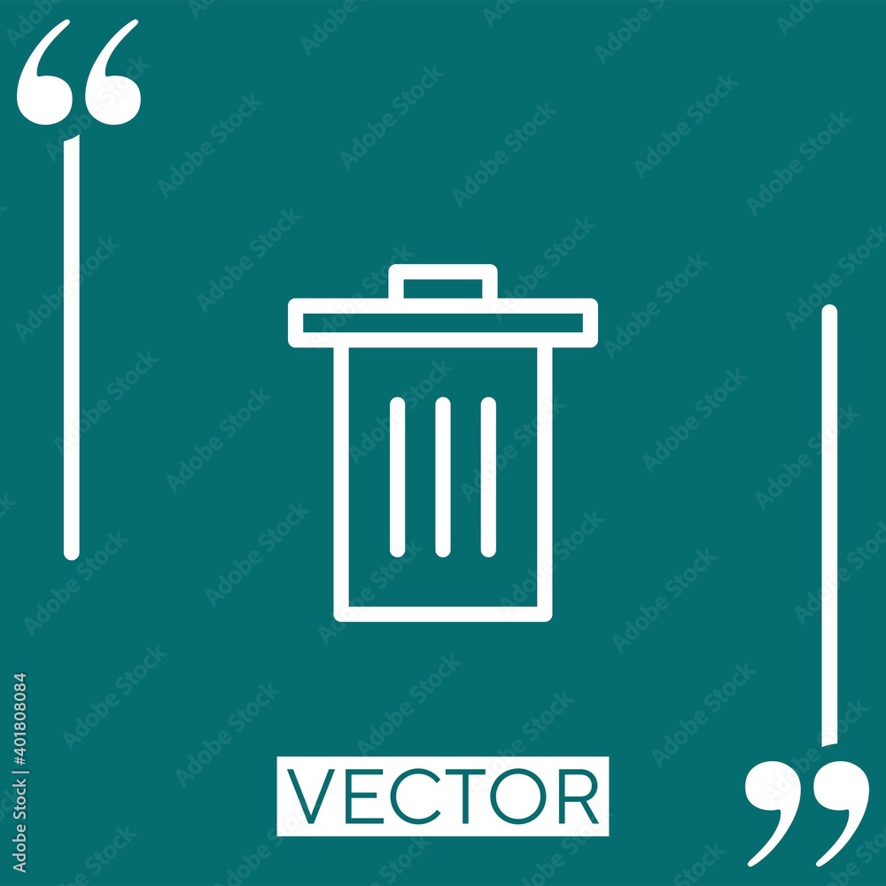 Poster garbage vector icon
