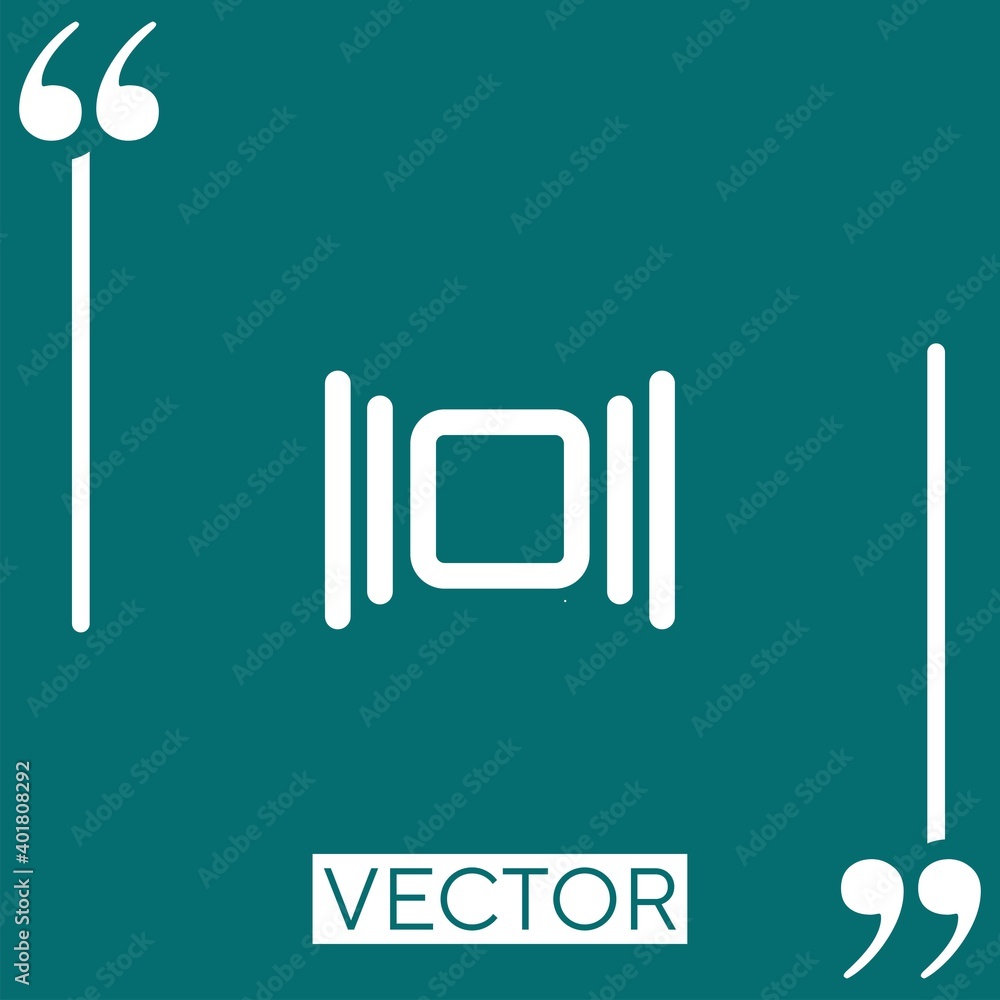 Poster interface button vector icon
