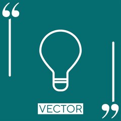 idea symbol vector icon Linear icon. Editable stroke line