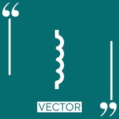 inductor vector icon Linear icon. Editable stroke line