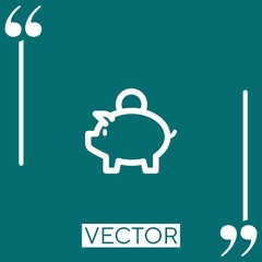 piggy bank vector icon
