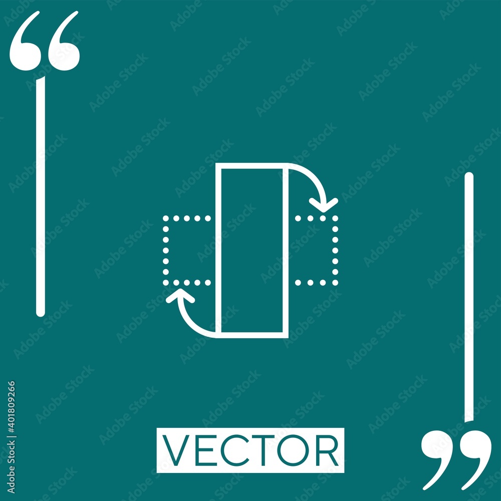 Poster rotate vector icon