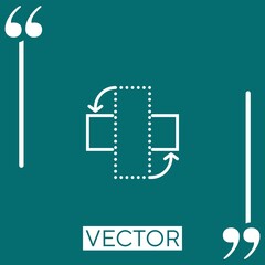 rotate   vector icon Linear icon. Editable stroke line