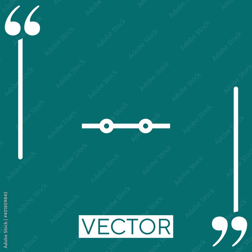 Poster switch vector icon linear icon. editable stroke line
