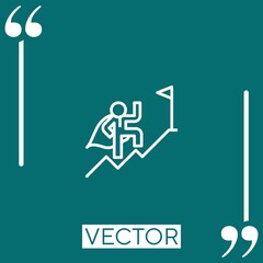 success   vector icon Linear icon. Editable stroke line