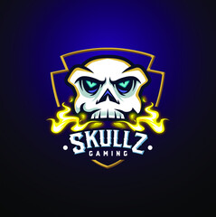 Esport skull logo character