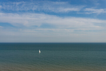 Obraz na płótnie Canvas Sailboat at the sea