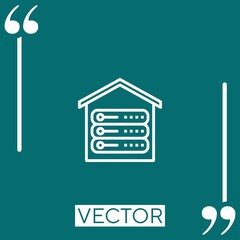 root vector icon Linear icon. Editable stroke line