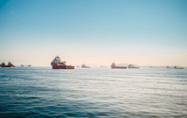 ship in the sea