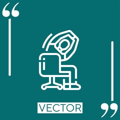 exercise vector icon Linear icon. Editable stroked line