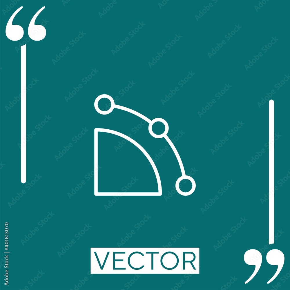 Poster chart vector icon linear icon. editable stroke line