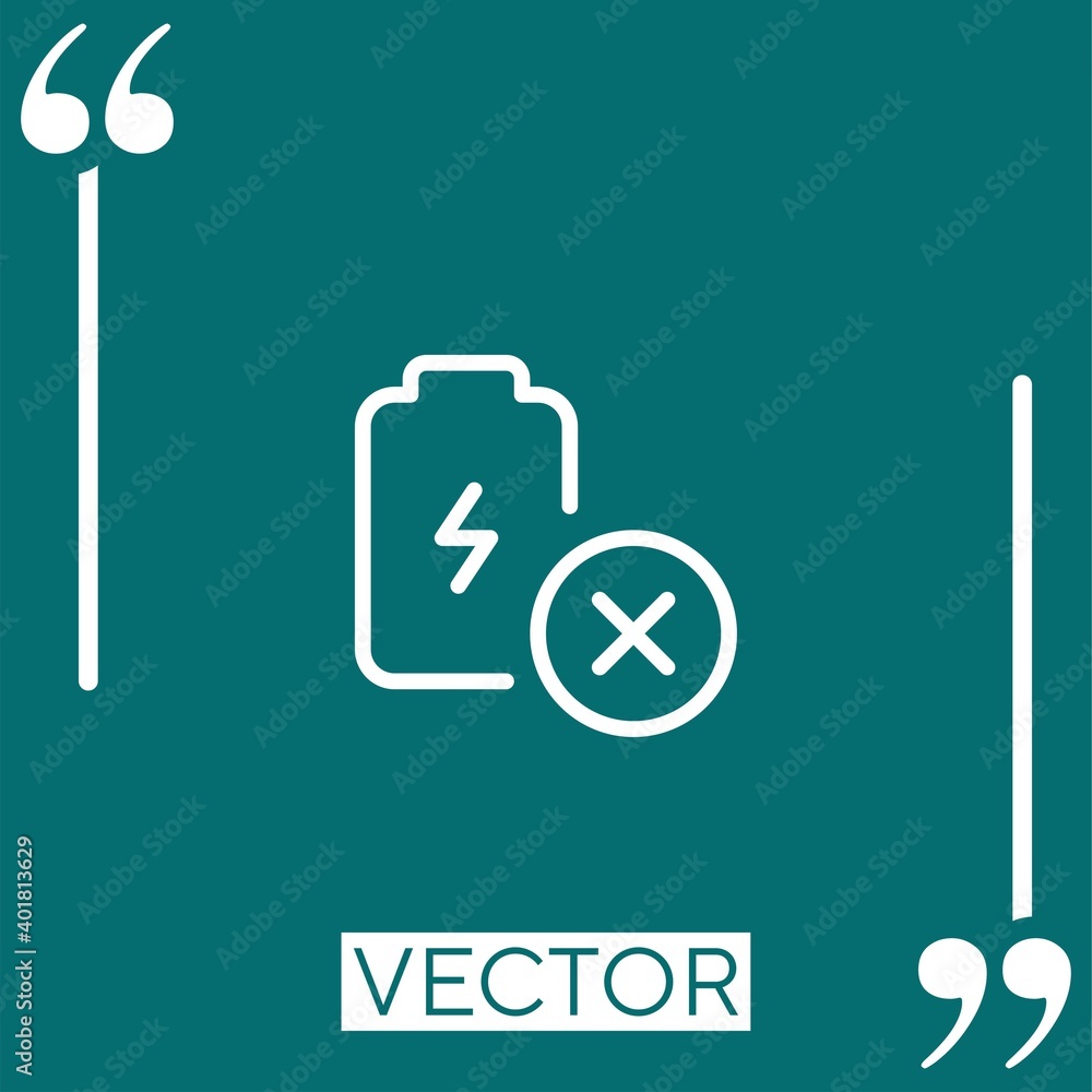 Poster remove vector icon linear icon. editable stroke line