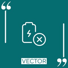 remove vector icon Linear icon. Editable stroke line