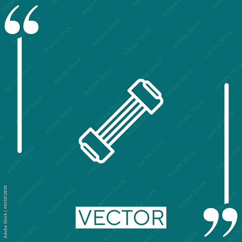 Aufkleber expander vector icon linear icon. editable stroke line
