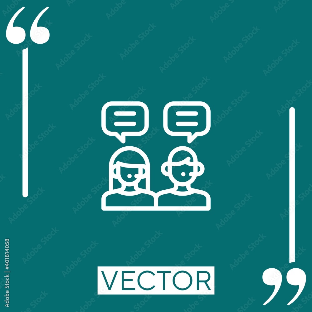 Poster support vector icon linear icon. editable stroke line