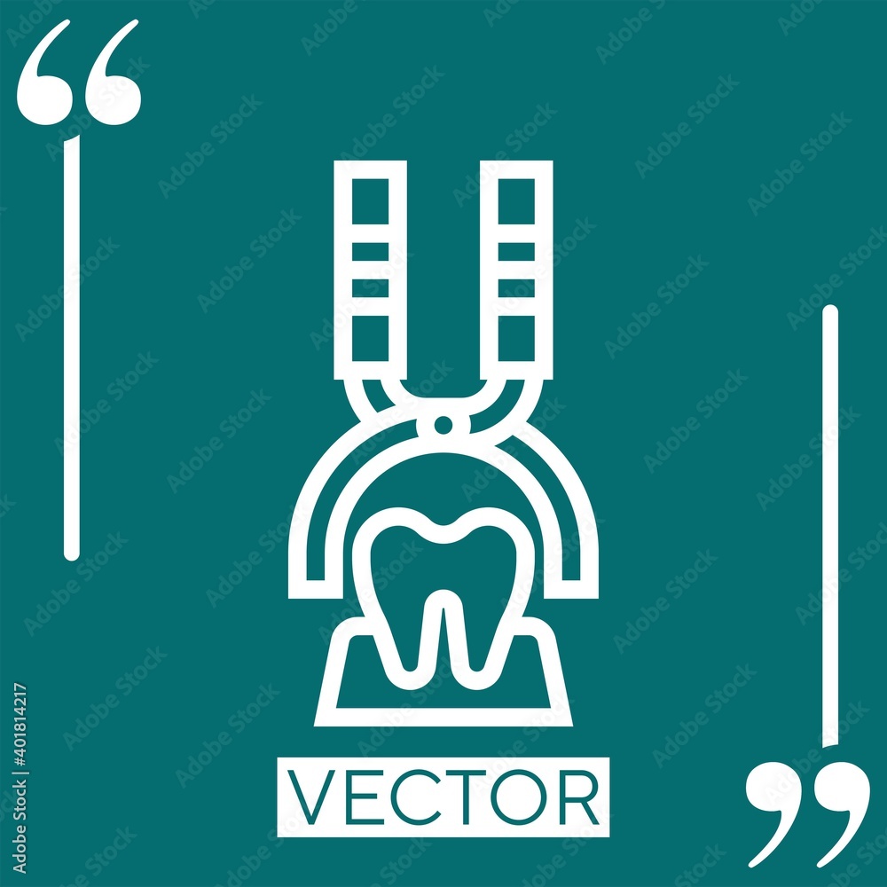 Poster extraction vector icon linear icon. editable stroke line