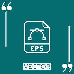 eps vector icon Linear icon. Editable stroke line