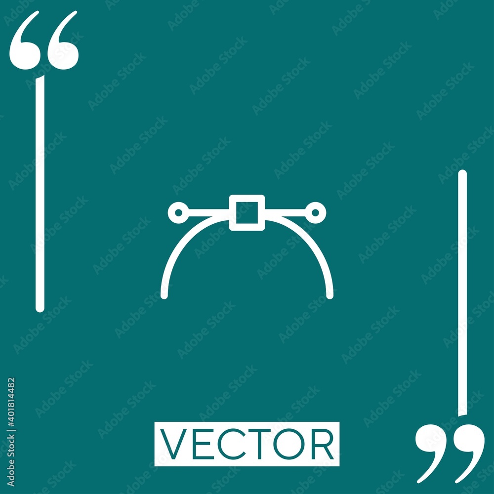 Aufkleber vector vector icon linear icon. editable stroke line