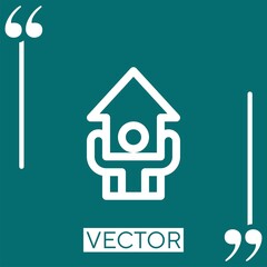 success vector icon Linear icon. Editable stroke line