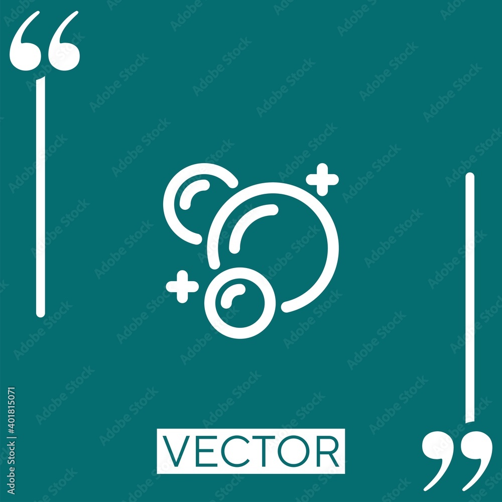 Poster foam vector icon linear icon. editable stroke line