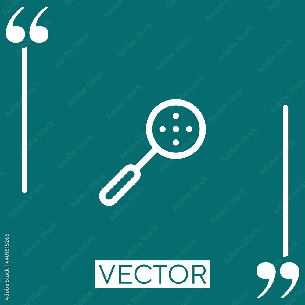 Poster skimmer vector icon linear icon. editable stroke line