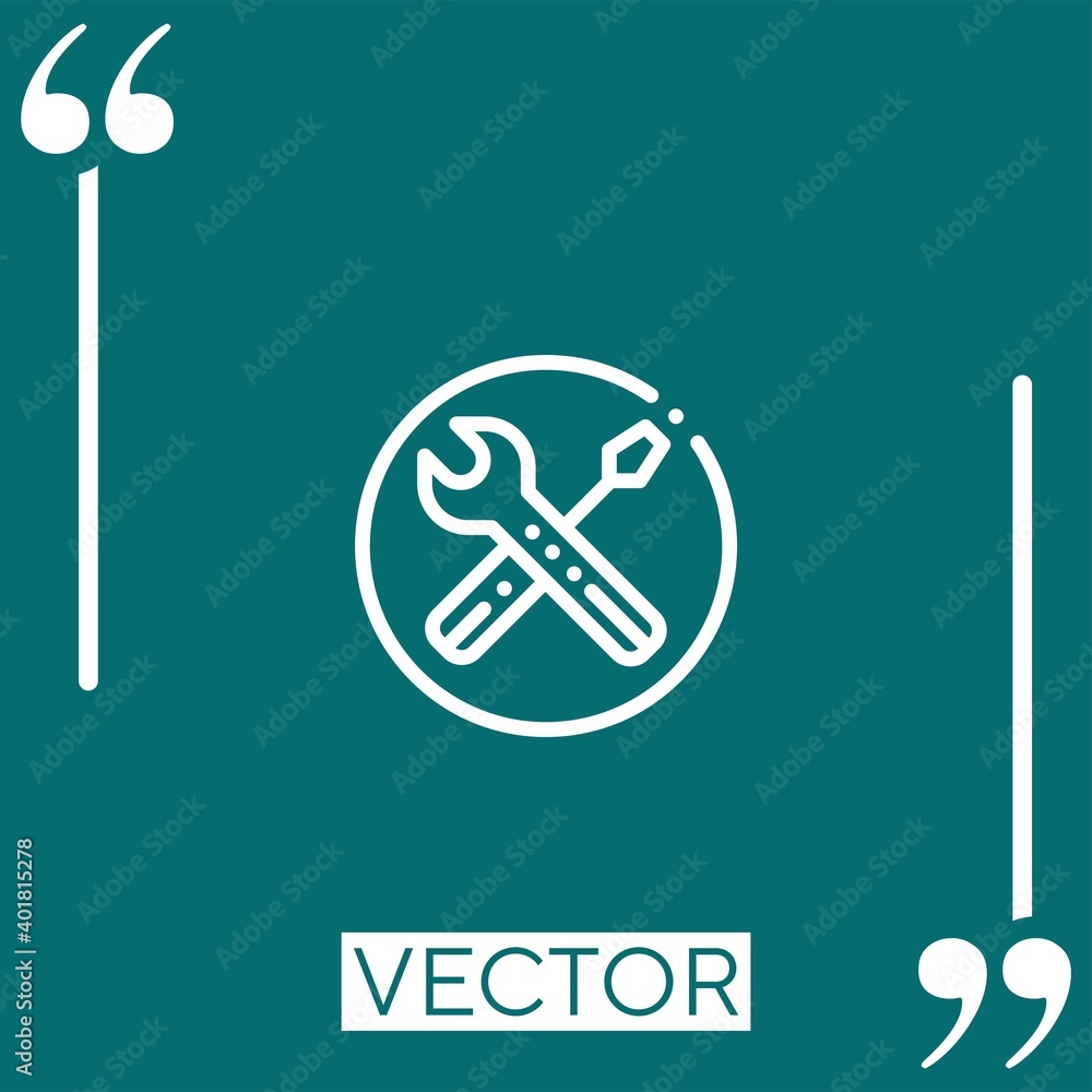 Poster support vector icon linear icon. editable stroke line