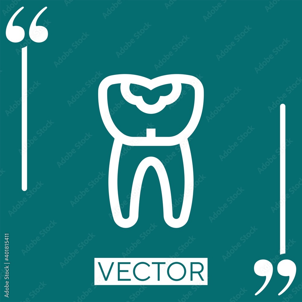 Poster decay vector icon linear icon. editable stroke line