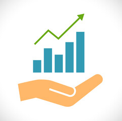 hand with chart