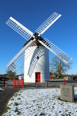 Elphin Windmill, an 18th century tower mill, restored in 1996 and now fully operational. Elphin,...