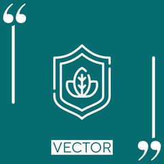 save nature vector icon Linear icon. Editable stroke line
