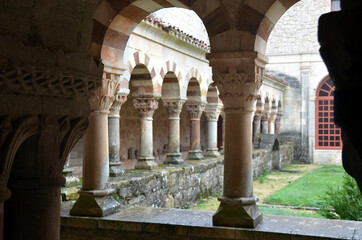 Claustro de San Pedro de Cardeña en la provincia de Burgos