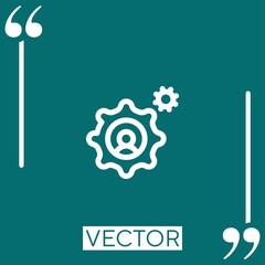 process vector icon Linear icon. Editable stroke line