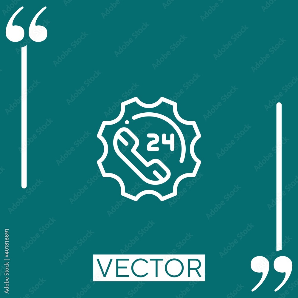 Poster support vector icon linear icon. editable stroke line