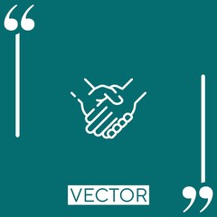 no racism vector icon Linear icon. Editable stroke line