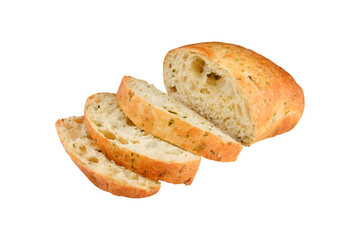bread isolated on white